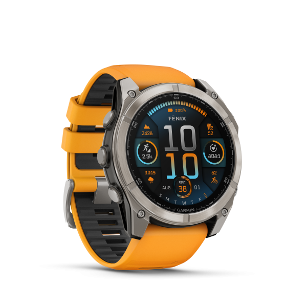 Garmin fēnix 8 - 51 mm AMOLED Sapphire Graphit/Titanium Titan 010-02905-11 bei Juwelier Hungeling
