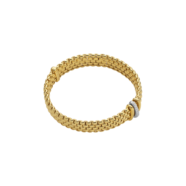 Fope Panorama Flex it Gelbgold Armband mit Diamanten 58704BX_BB