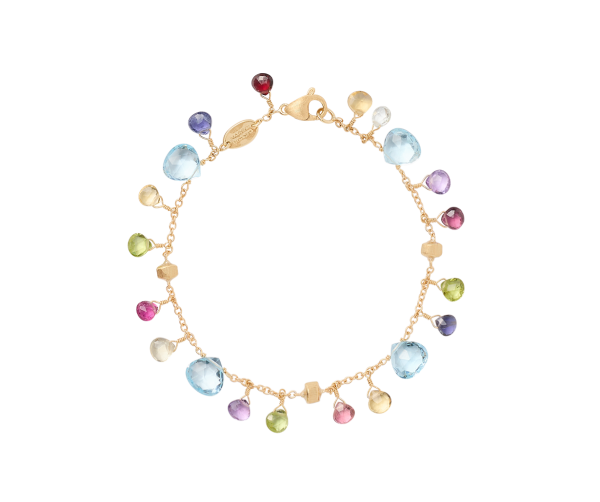 Paradise Einreihiges Armband aus Gold mit bunten Edelsteinen BB2584_MIX01T_Y_02 bei Juwelier Hungeling