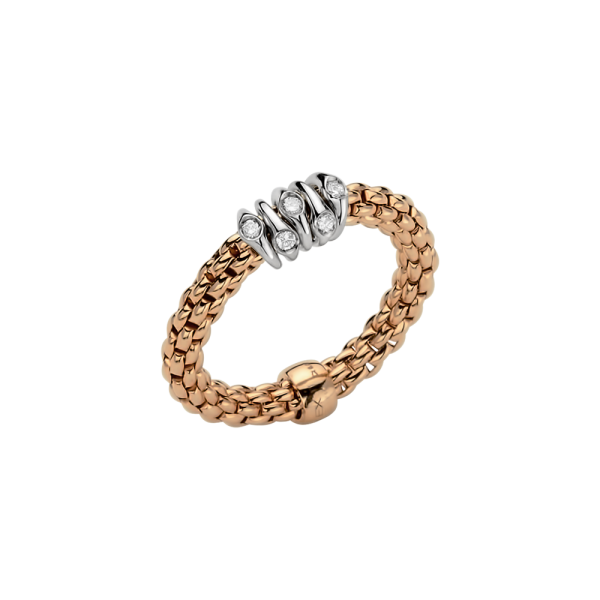 Fope Prima Flex it Roségold Ring mit Diamanten 74608AX_BB