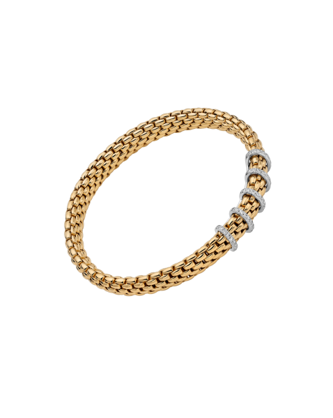 Fope Vendôme Flex it Gelbgold Armband mit Diamant-Pavé 59302BX_PB