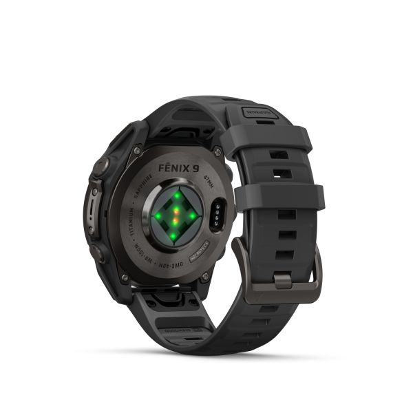 Garmin fēnix 9 – 47 mm Schwarz/Carbongrau DLC Titan 010-04762-11