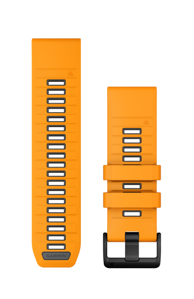 Garmin QuickFit 26mm Armband, Spark Orange/Graphite Silicone 010-13393-01