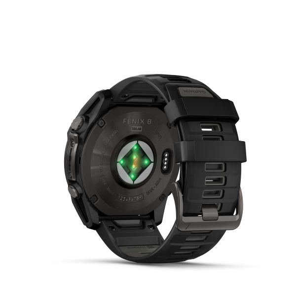 Garmin fēnix 8 - 51 mm Solar Sapphire Graphit/Carbongrau Titan DLC 010-02907-11