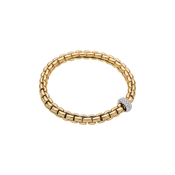 Fope Eka Anniversario Flex it Gelbgold Armband mit Diamanten 70705BX_PB_Y_XBX