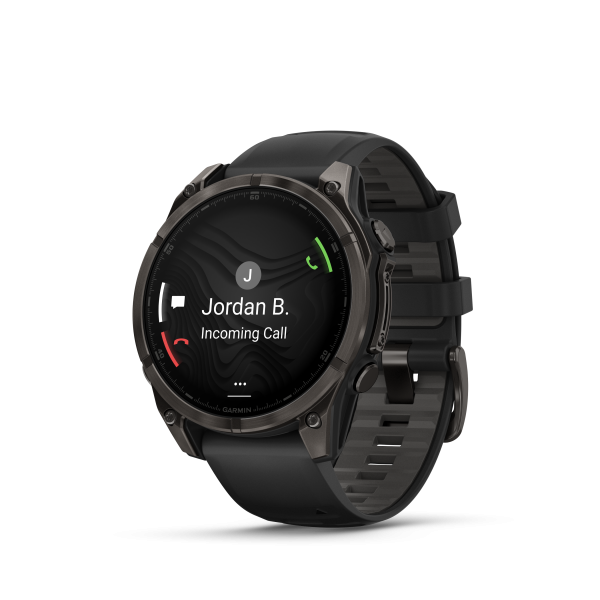 Garmin fēnix 8 - 47 mm AMOLED Sapphire Schwarz/Carbongrau Titan DLC 010-02904-21