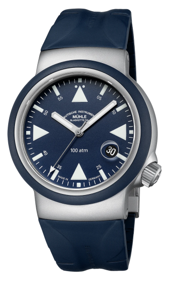 Mühle Glashütte S.A.R. Rescue-Timer Nautikblau M1-41-02-KB-II mit Kautschukarmband bei Juwelier Hungeling