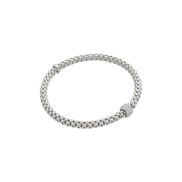 Fope Solo Flex'it Weissgold Armband mit weissem Brillant 01M06BX_BB