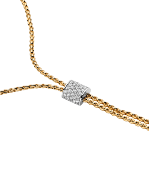 Fope Aria Gelbgold Slider Halskette mit Diamant-Pavé 89403CX_BB_G_GBX_070