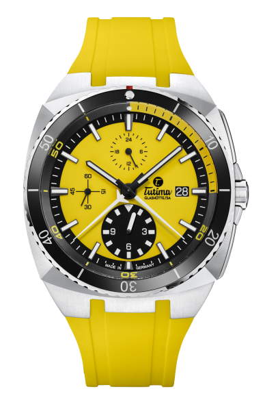 Jetzt Tutima Glashütte/SA Saxon One ZSM Sportchronograph Racing Yellow 6421-09 bei Juwelier Hungeling