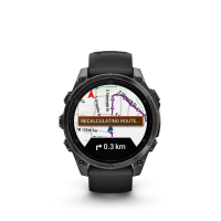 Vorschau: Garmin fēnix 8 - 47 mm Vorschau: Garmin fēnix 8 - 47 mm AMOLED Sapphire Schwarz/Carbongrau Titan DLC 010-02904-21