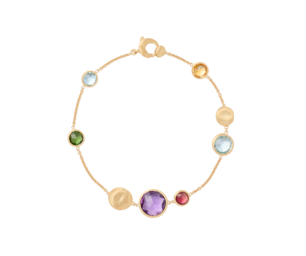Marco Bicego Jaipur Color Leichtes Armband aus Gold mit bunten Edelsteinen BB1485_MIX01_Y_02 bei Juwelier Hungeling
