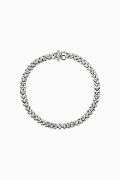 Fope Solo Flex it Weissgold Armband mit Pavébesatz 62406BX_PB