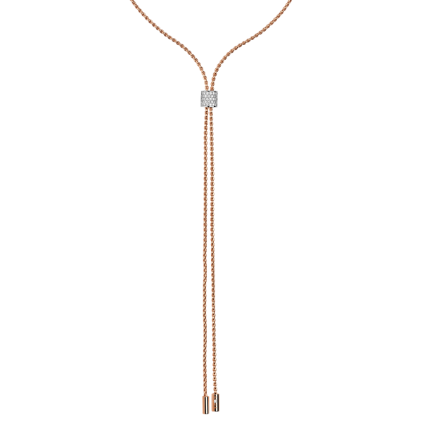 Fope Aria Roségold Slider Halskette mit Diamant-Pavé 89403CX_BB_R_RBX_070 bei Juwelier Hungeling