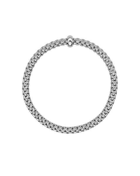 Fope Solo Flex'it Weissgold Armband mit weissem Brillant 01M06BX_BB