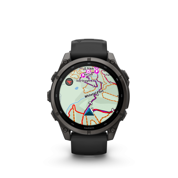 Garmin fēnix 9 – 47 mm Schwarz/Carbongrau DLC Titan 010-04762-11