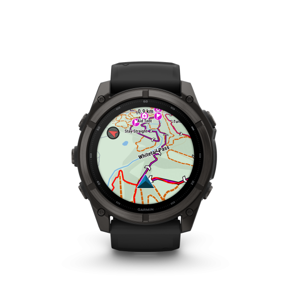 Garmin fēnix 9 - 51 mm Schwarz/Carbongrau DLC Titan 010-04763-11