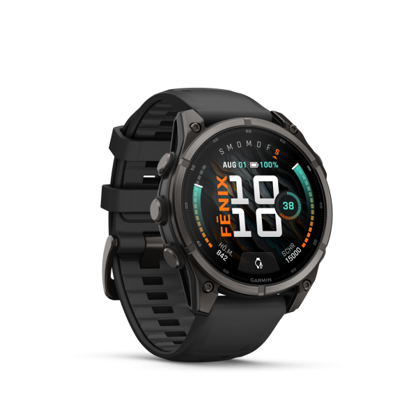 Garmin fēnix 9 – 47 mm Schwarz/Carbongrau DLC Titan 010-04762-11