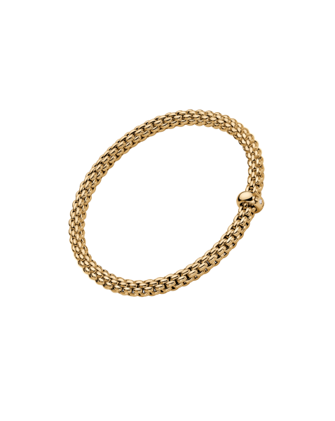 Fope Solo Flex'it Gelbgold Armband mit weissem Brillant 01M06BX_BB
