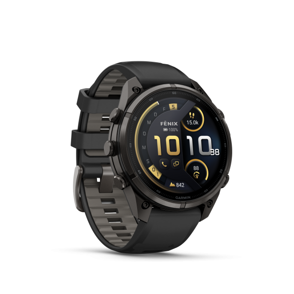 Garmin fēnix 9 Pro – inReach, 47mm Carbongrau DLC Titan 010-04336-11 bei Juwelier Hungeling